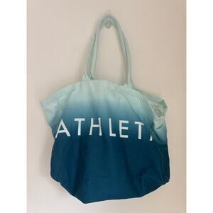 Athleta Ombre Cotton Canvas Tote Bag, Blue Green - One Size